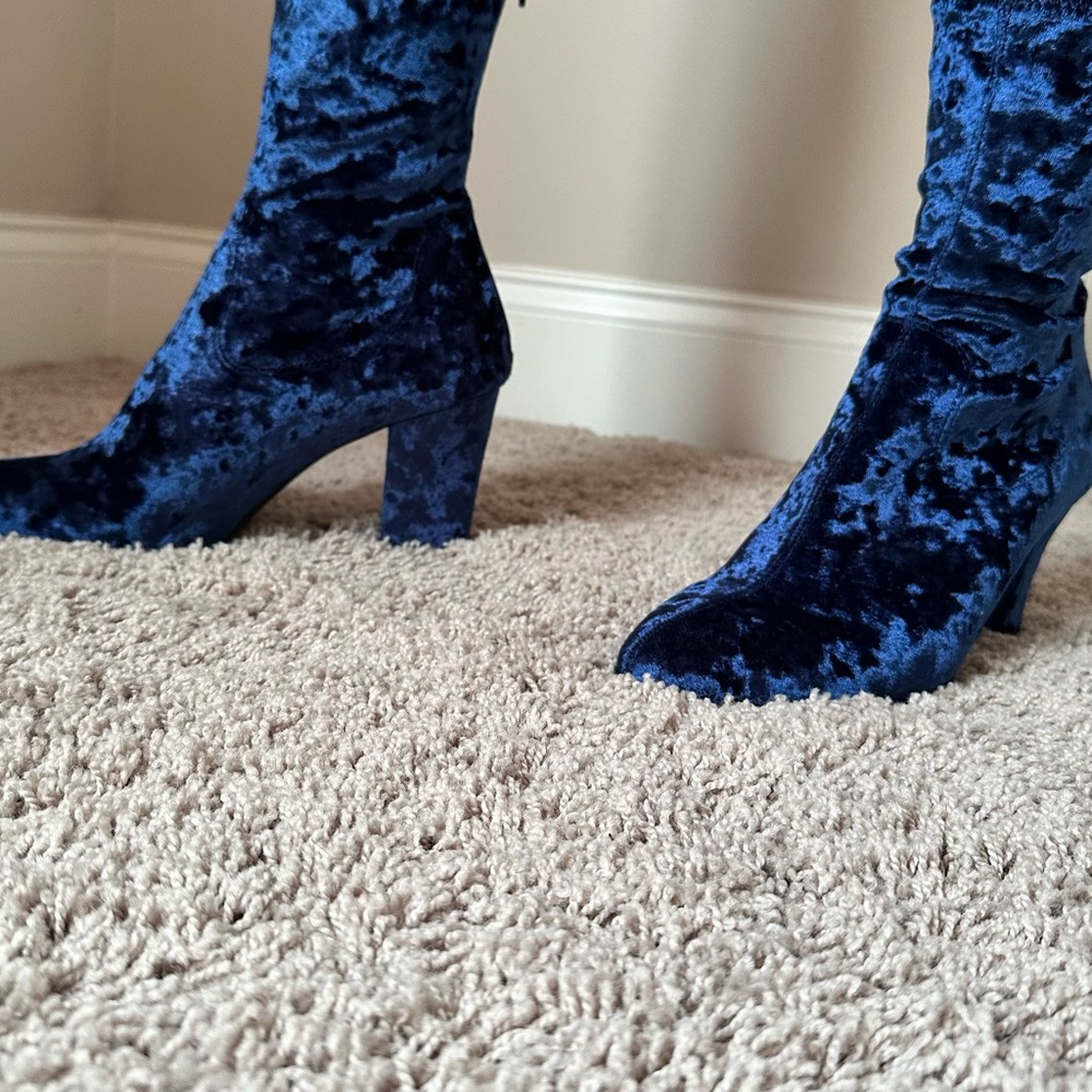 IMPO Blue Velvet Women's Boots (bluecrush)
